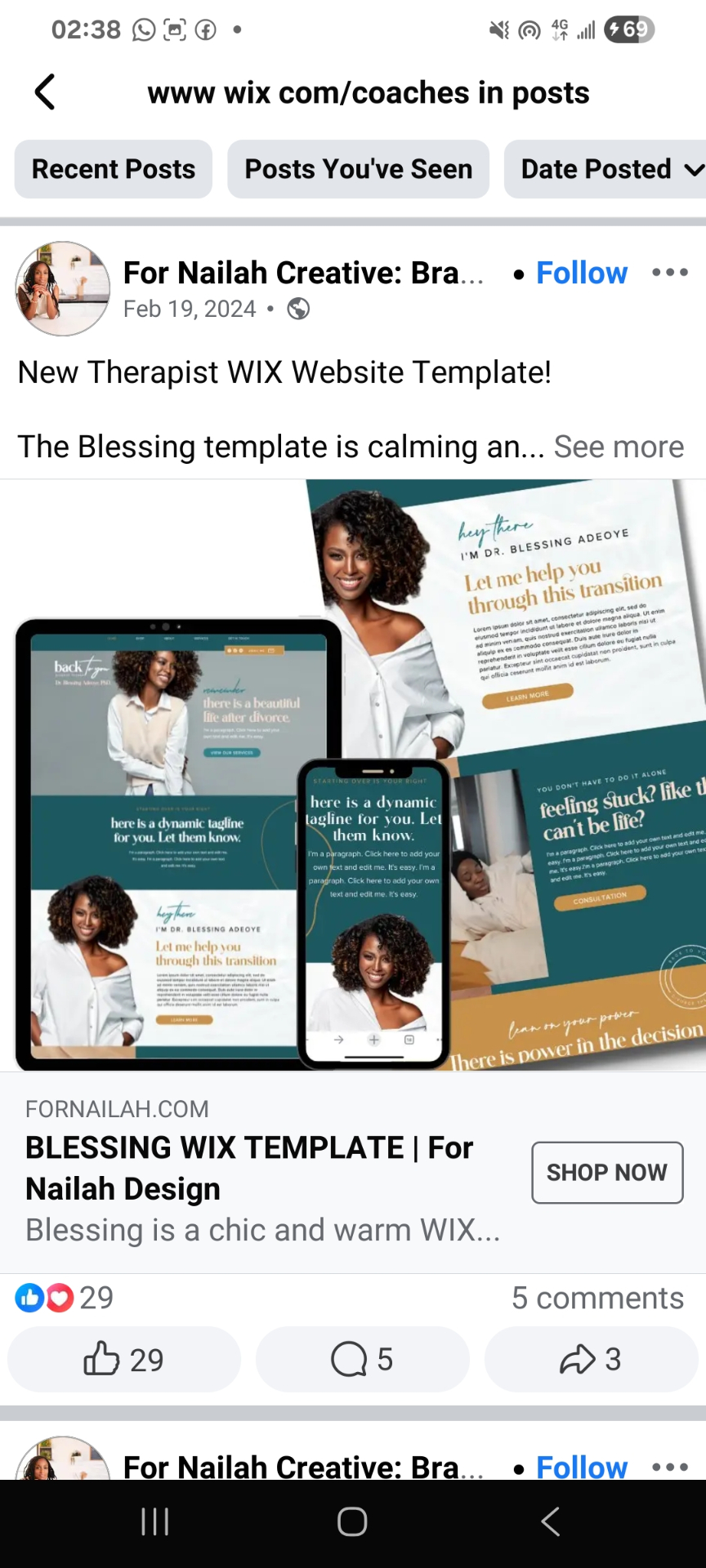 Blessing — Therapist Template — Therapy · Wix Template by Novacore Digital