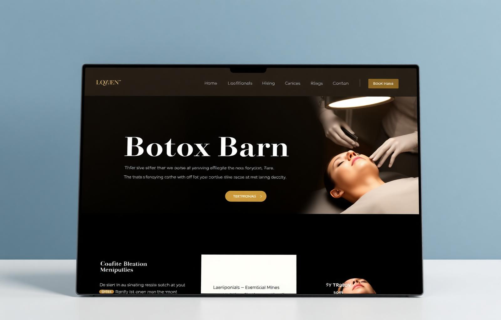 The Botox Barn — Aesthetics · Local SEO website redesign by Novacore Digital