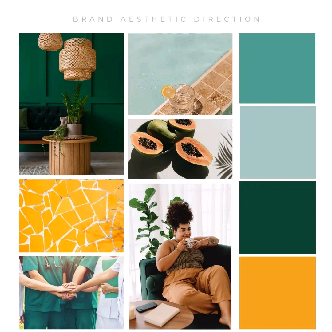 Brand Aesthetic Direction — Mood Board · Strategy by Novacore Digital
