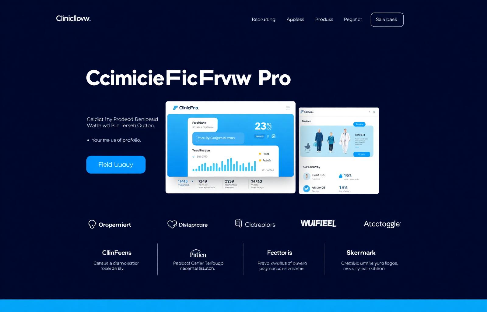 ClinicFlow Pro — SaaS · Healthcare project by Novacore Digital