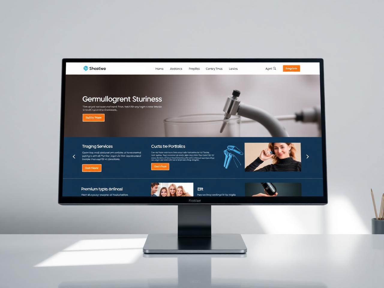 Professional tier example — Custom 5-page brand site