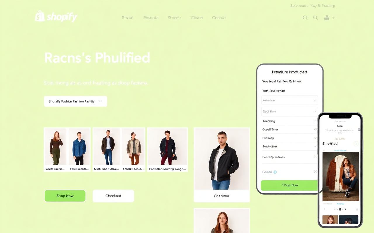 Premium Shopify storefront mockup